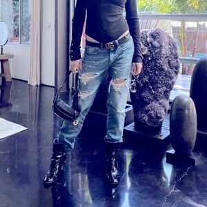 Rewash distressed blue jeans The Weekender Sz. 27 Destroyed